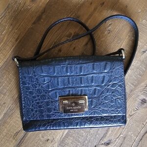 EUC Kate Spade Navy Crocodile Crossbody